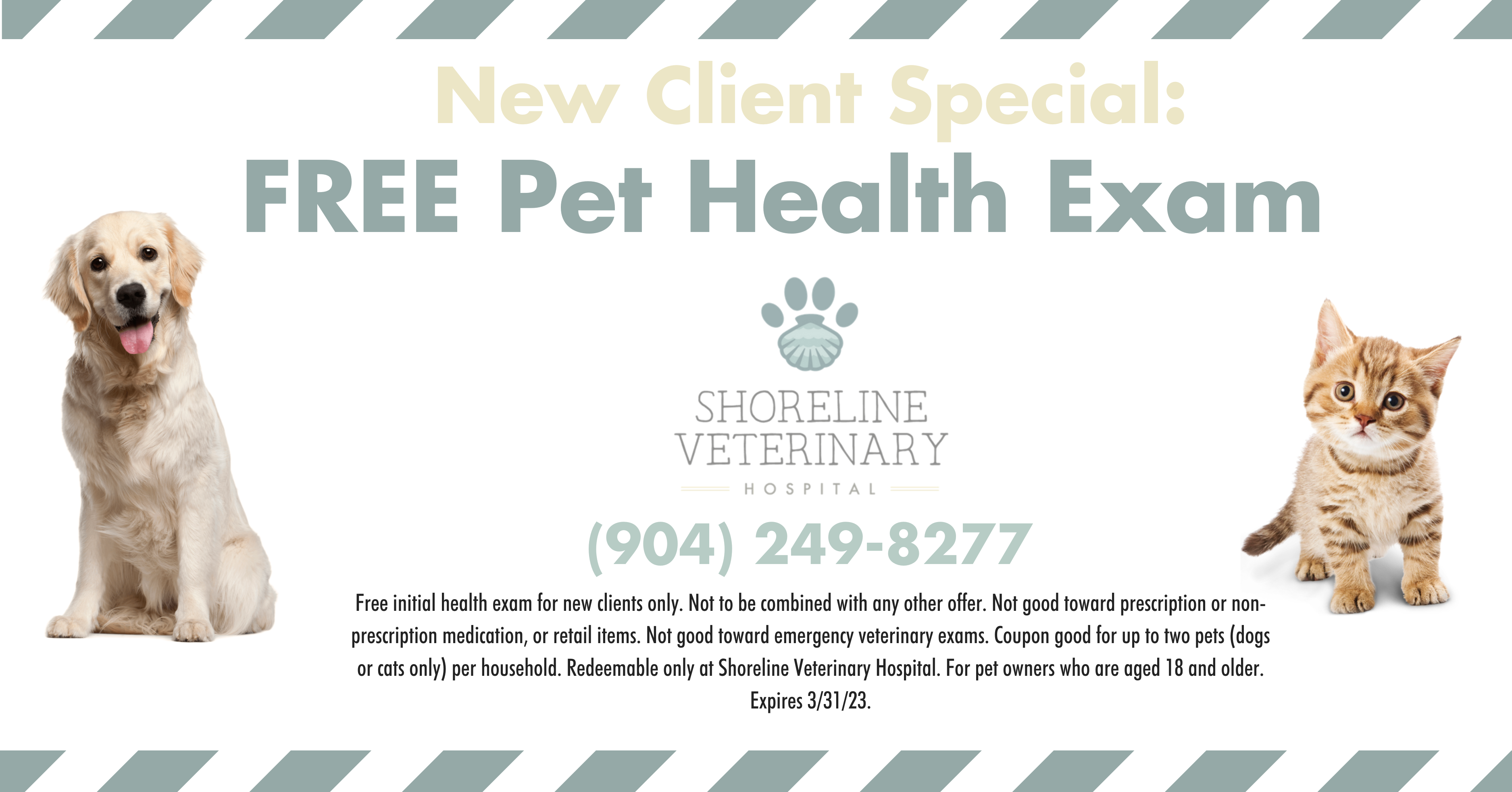 New Client Coupon - Shoreline Veterinary Hospital